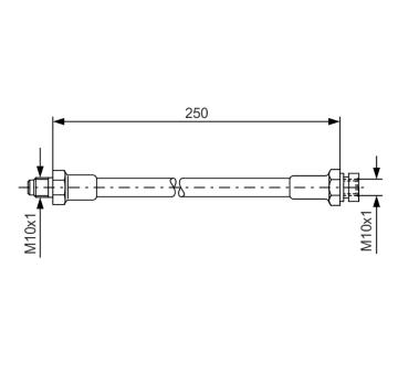 Brzdová hadica BOSCH 1 987 476 348