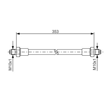Brzdová hadica BOSCH 1 987 476 352