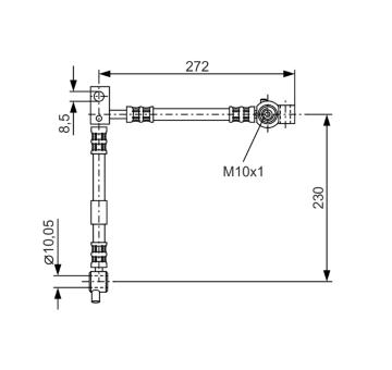 Brzdová hadica BOSCH 1 987 476 361