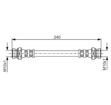 Brzdová hadica BOSCH 1 987 476 395