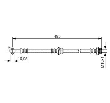 Brzdová hadica BOSCH 1 987 476 399