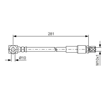 Brzdová hadica BOSCH 1 987 476 405