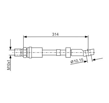 Brzdová hadice BOSCH 1 987 476 408