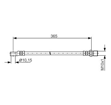 Brzdová hadica BOSCH 1 987 476 412