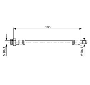 Brzdová hadice BOSCH 1 987 476 416