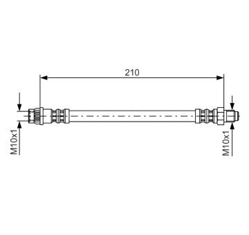 Brzdová hadica BOSCH 1 987 476 425