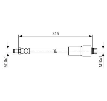 Brzdová hadica BOSCH 1 987 476 432