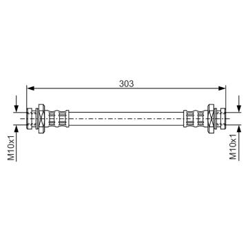 Brzdová hadica BOSCH 1 987 476 436