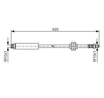Brzdová hadica BOSCH 1 987 476 451