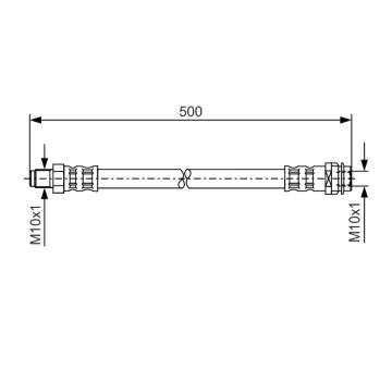 Brzdová hadica BOSCH 1 987 476 453