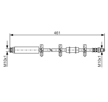 Brzdová hadica BOSCH 1 987 476 463
