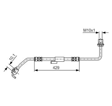 Brzdová hadica BOSCH 1 987 476 511