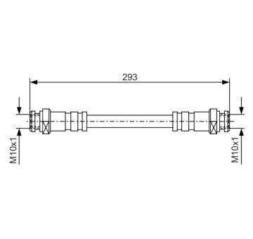 Brzdová hadice BOSCH 1 987 476 543