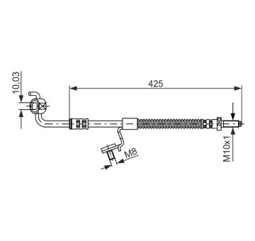 Brzdová hadica BOSCH 1 987 476 566