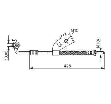 Brzdová hadica BOSCH 1 987 476 568