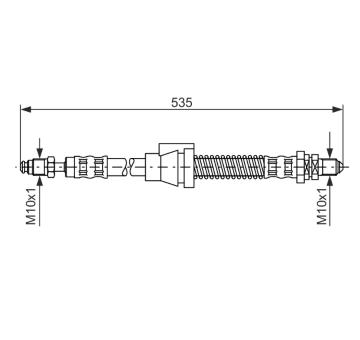 Brzdová hadica BOSCH 1 987 476 604