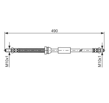 Brzdová hadice BOSCH 1 987 476 607