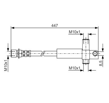 Brzdová hadice BOSCH 1 987 476 614