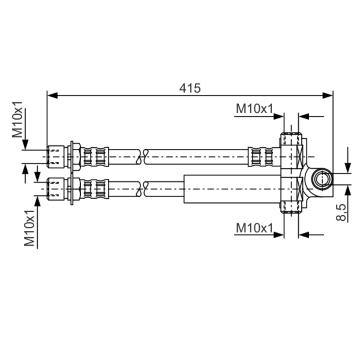 Brzdová hadica BOSCH 1 987 476 615