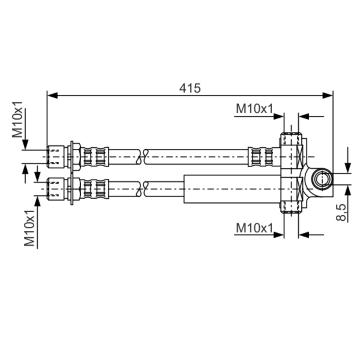 Brzdová hadice BOSCH 1 987 476 615