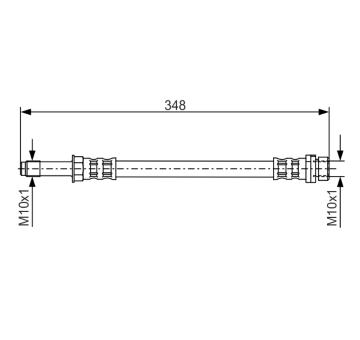Brzdová hadica BOSCH 1 987 476 622