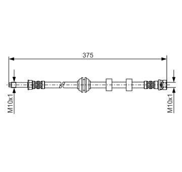 Brzdová hadice BOSCH 1 987 476 626