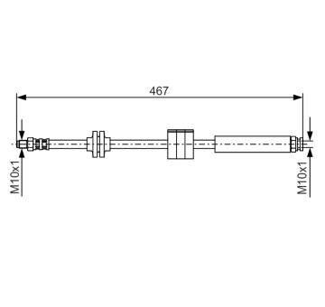 Brzdová hadica BOSCH 1 987 476 631