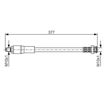 Brzdová hadica BOSCH 1 987 476 666