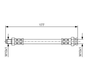 Brzdová hadica BOSCH 1 987 476 671