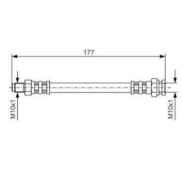 Brzdová hadice BOSCH 1 987 476 671