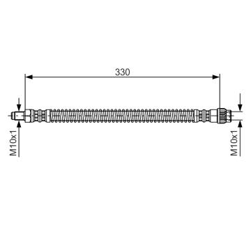 Brzdová hadica BOSCH 1 987 476 672