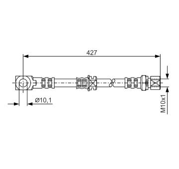 Brzdová hadica BOSCH 1 987 476 690