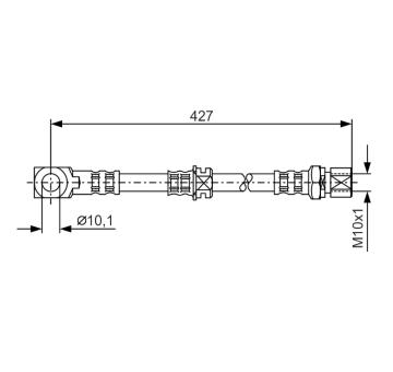 Brzdová hadice BOSCH 1 987 476 690