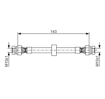Brzdová hadice BOSCH 1 987 476 697