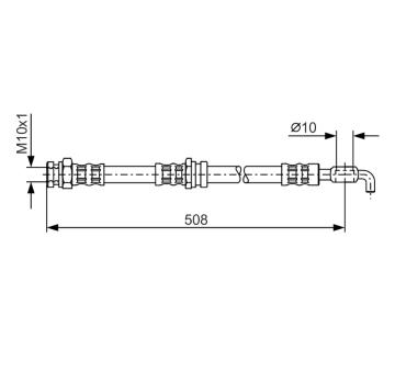 Brzdová hadica BOSCH 1 987 476 733