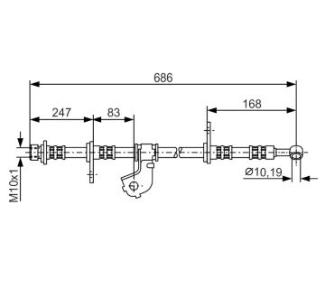 Brzdová hadice BOSCH 1 987 476 734