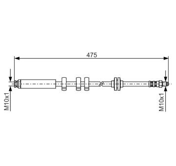 Brzdová hadica BOSCH 1 987 476 747