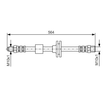 Brzdová hadice BOSCH 1 987 476 752