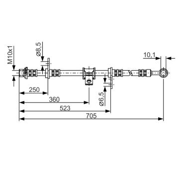 Brzdová hadica BOSCH 1 987 476 755
