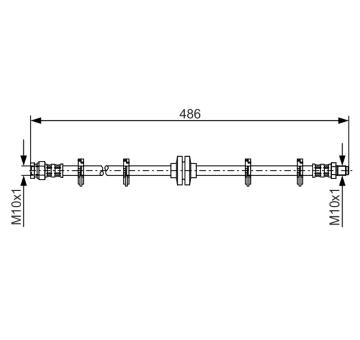 Brzdová hadica BOSCH 1 987 476 759