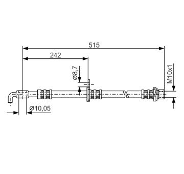Brzdová hadica BOSCH 1 987 476 780