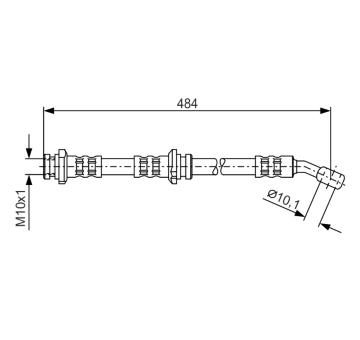 Brzdová hadice BOSCH 1 987 476 801