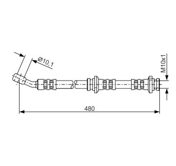 Brzdová hadice BOSCH 1 987 476 802