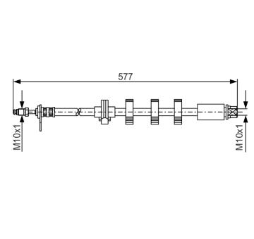 Brzdová hadice BOSCH 1 987 476 809