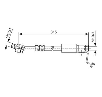 Brzdová hadica BOSCH 1 987 476 811