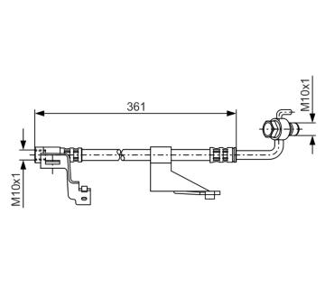 Brzdová hadica BOSCH 1 987 476 821