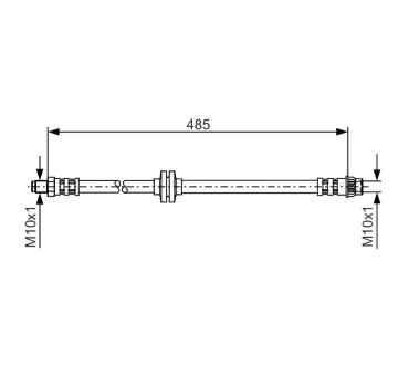 Brzdová hadica BOSCH 1 987 476 827