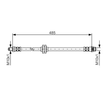 Brzdová hadice BOSCH 1 987 476 827