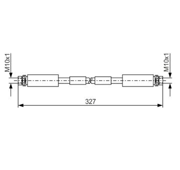 Brzdová hadica BOSCH 1 987 476 856
