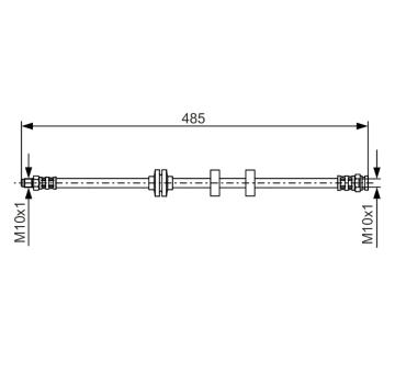 Brzdová hadica BOSCH 1 987 476 860